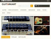 Tablet Screenshot of guitarkart.com